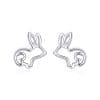 Cercei din argint Cute Rabbit