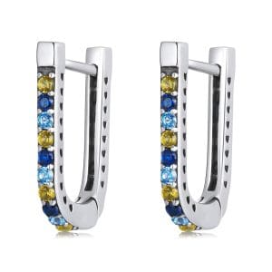 Cercei din argint Dazzling Multi Color