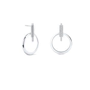 Cercei din argint Elegant Circle