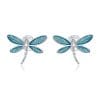 Cercei din argint Elegant Dragonfly