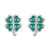 Cercei din argint Four Leaf Clover