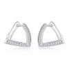 Cercei din argint Geometric Crystal Hoops