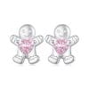 Cercei din argint Gingerbread Man