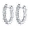 Cercei din argint Half Glamour Hoops