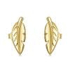 Cercei din argint Little Golden Leaf
