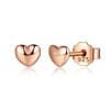 Cercei din argint Rose Gold Petite Hearts