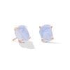 Cercei din argint Rose Gold Piece of Moon