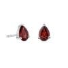 Cercei din argint Silver Garnet Drop