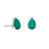 Cercei din argint Silver Green Onix Drop