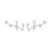 Cercei din argint Three Sparkling Stars