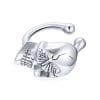 CERCEL din argint Skull Clip