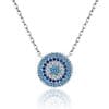 Colier din argint 925 Lucky Blue Crystal