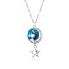 Colier din argint Blue Night Kitty