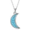 Colier din argint Blue Studded Moon