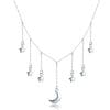 Colier din argint Elegant Moon and Stars