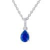 Colier din argint Silver Drop Lapis Lazuli