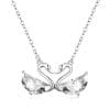 Colier din argint Silver Love Swans
