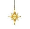 Decoratiune De Craciun Luminoasa In Forma De Fulg, Cu Ventuza, Culoare Alb Cald