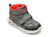 Ghete SKECHERS gri, MAGNA-LIGHTS, din piele ecologica