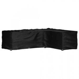 Husă mobilier de grădină în formă de L 16 ocheți, 260x210x80 cm
