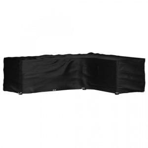 Husă mobilier de grădină în formă de L 18 ocheți, 285x220x80 cm