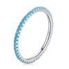 Inel din argint Blue Crystal Band