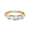 Inel din argint Golden Moonstone Imperial Hearts