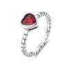 Inel din argint Red Heart