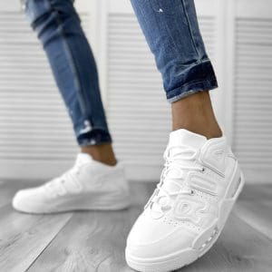 Adidasi barbati casual albi k2201