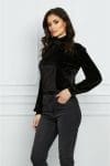 Maleta Dy Fashion neagra din catifea