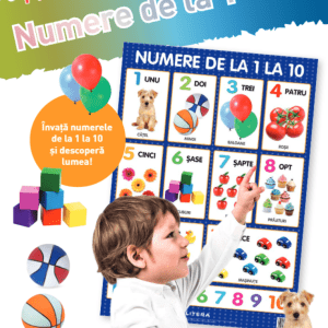 Numere de la 1 la 10. Planșe educaționale