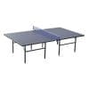 HomCom Masa de Ping Pong Pliabila pentru Interior si Exterior in Lemn MDF si Otel, Albastru Inchis 152.5x274x76cm