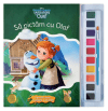 Disney. Regatul de gheață. Sărbători cu Olaf. Să pictăm cu Olaf. Carte de colorat cu pensulă și acuarele