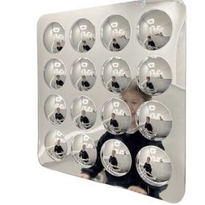 Panou cu 16 oglinzi convexe, 51 x 51 cm