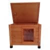 @Pet Casă de pisici de exterior, maro, 57x45x43 cm, lemn