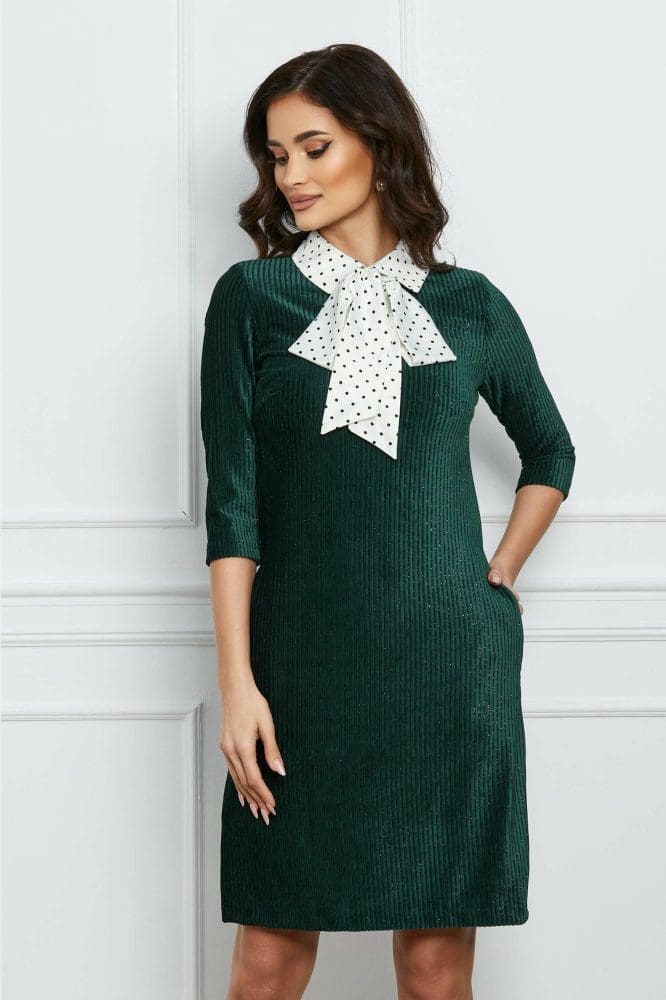 rochie-mbg-verde-din-velur-cu-funda-din-satin-1108808-911982-4