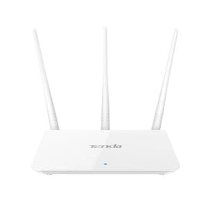 Router wireless Tenda F3, 1 port WAN, 3 porturi LAN, 2.4 GHz, 5 dBi, 300 Mbps