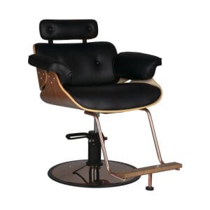 Scaun De Coafura Gabbiano Florence Nuc Negru