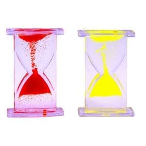 Set de 2 clepsidre cu nisip colorat magic