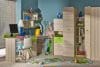 Set de mobilier pentru copii / tineret LOREN 5 Gri / Verde