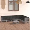Set mobilier grădină cu perne, 8 piese, lemn masiv de pin