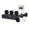 Sistem supraveghere exterior Dahua DH-C4EXT20M-2MP, 4 camere, 2 MP, IR 20 m, PoS, IoT, 1 TB HDD