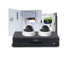 Sistem supraveghere interior middle Acvil Pro ACV-M2INT20-5MP, 2 camere, 5 MP, IR 20 m, 2.8 mm, PoS, audio prin coaxial