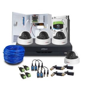 Sistem supraveghere interior complet Acvil Pro ACV-C4INT20-2MP, 4 camere, 2 MP, IR 20 m, 3.6 mm, POS, audio prin coaxial