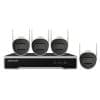 Sistem supraveghere IP WiFi exterior Hikvision NK42W0H(D), 4 camere, 2 MP, IR 30 m