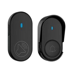 Sonerie wireless cu 1 post interior TopVista F501, 95dB, 280 m, instalare usoara, neagra