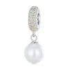 Talisman din argint Big Rare Pearl