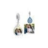 Talisman din argint Custom Photo Blue Fatima Drop