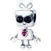 Talisman din argint Girl Robot