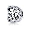 Talisman din argint In Love with Letter D